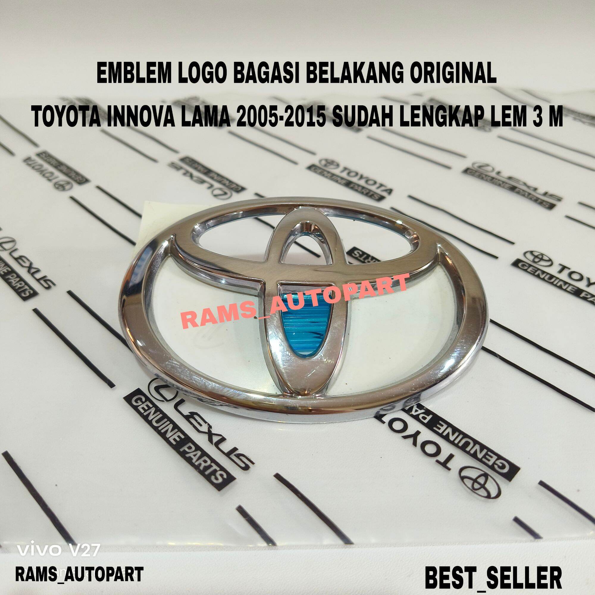 Emblem Logo Bagasi Belakang Toyota Innova Old Lama 2004-2015 Chrome OriginaL Diameter 11 cm Harga 70,000 rupiah*Gratis Ongkir