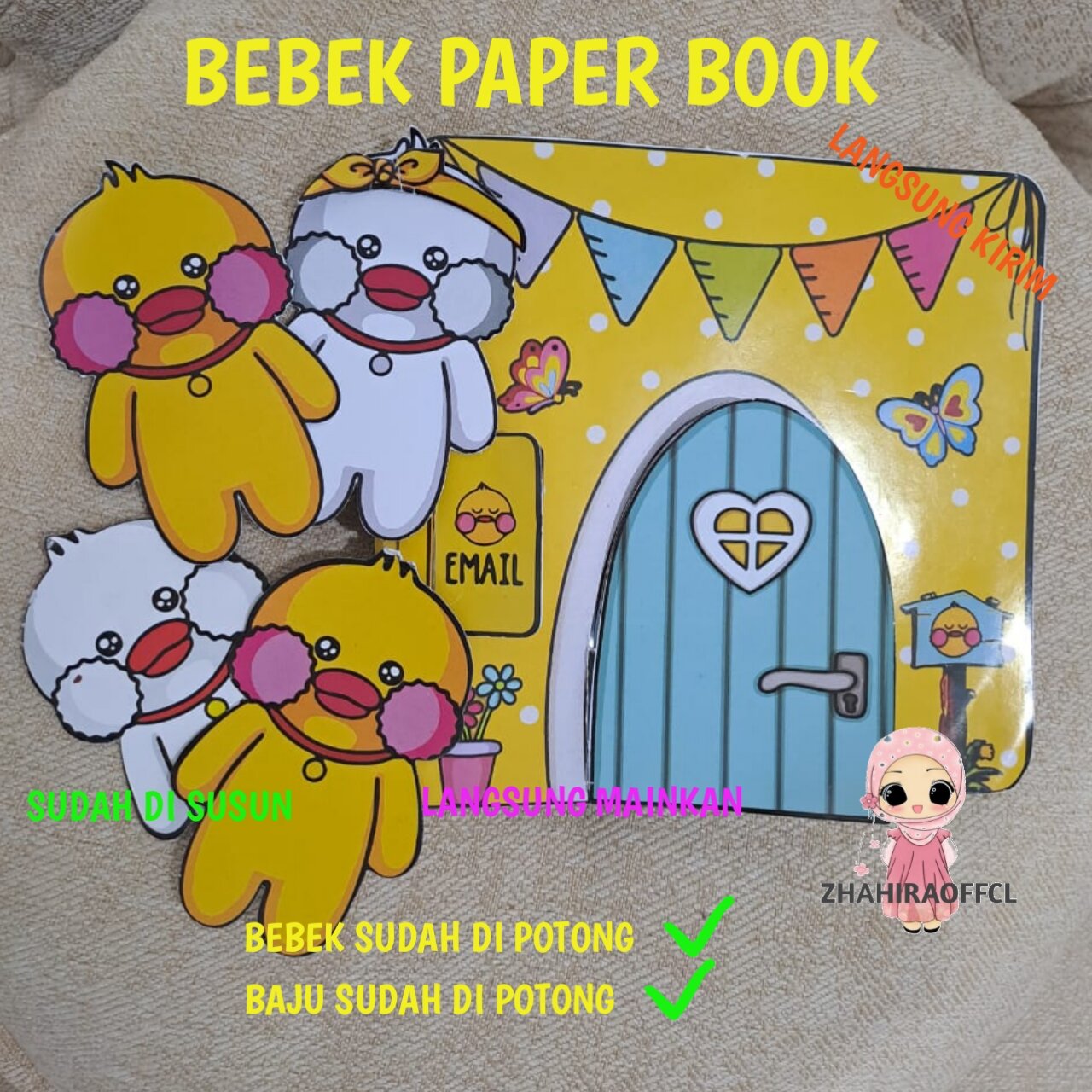 Jual Ducks Skin Care Anti Air paper duck mainan edukatif anak