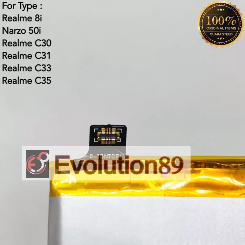 Baterai HP REALME C33 ORIGINAL 100% BLP877 | Batu Batre Battery Batrei Batere Batrai Tanam Real Me C33 ORI Model BLP-877 BLP 877. 
