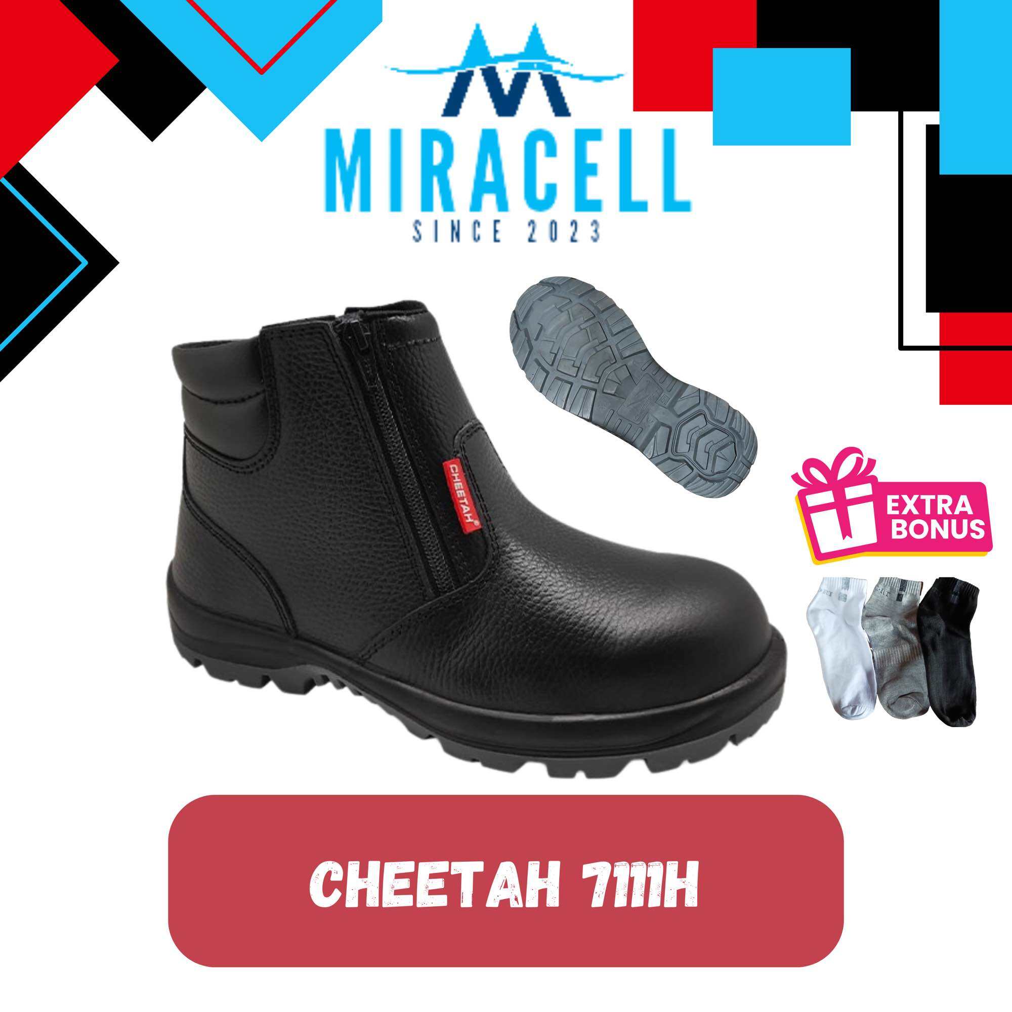 Sepatu Safety Pria Cheetah 7111h Rebound Lazada Indonesia