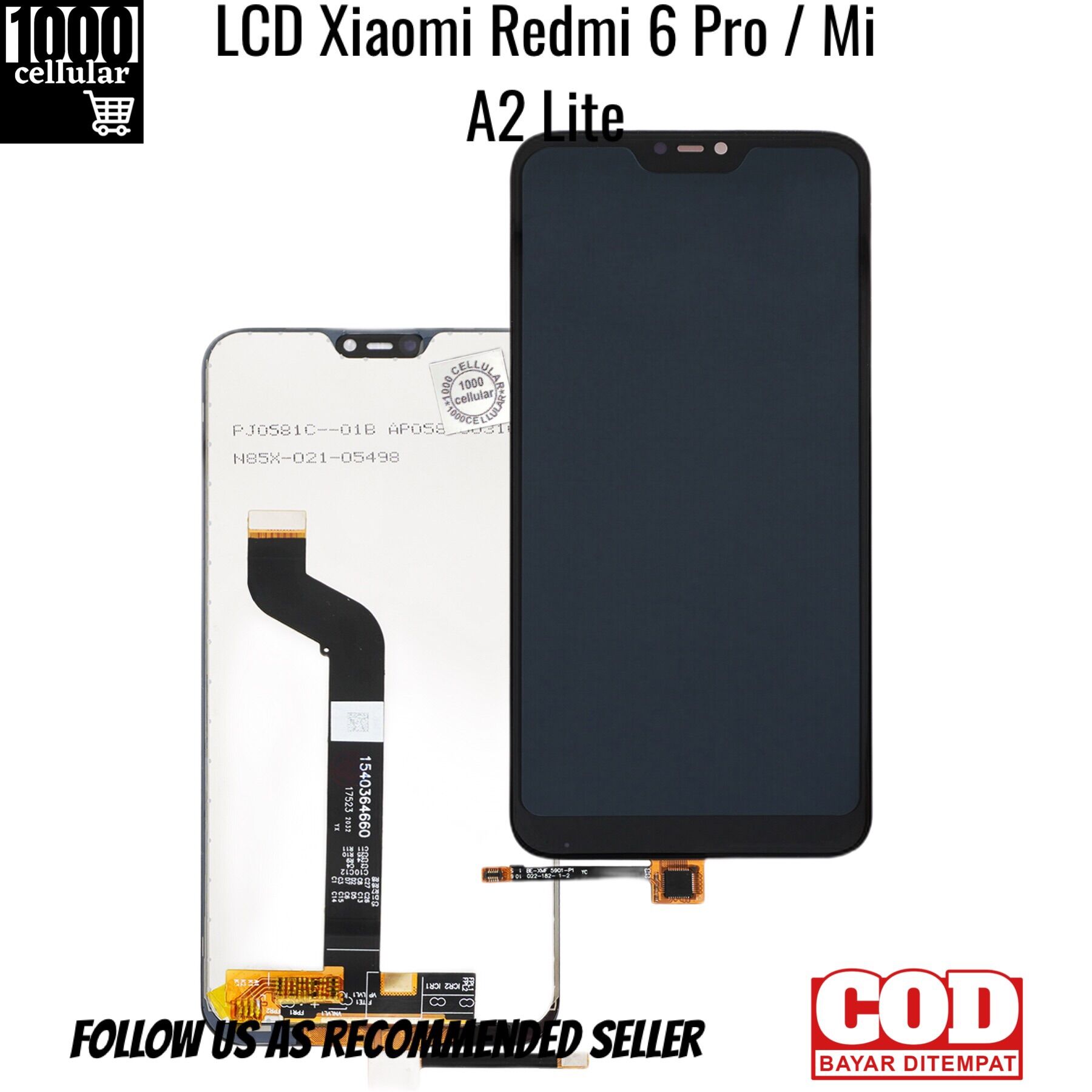 LCD Touchscreen Xiaomi Redmi Pro Mi A2 Lite Kualitas Terbaik