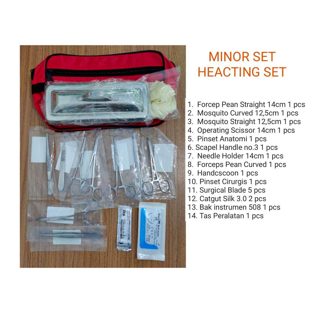 Minor Set / Heacting Set With Bak Instrumen 508 / Minor Set Bedah ...