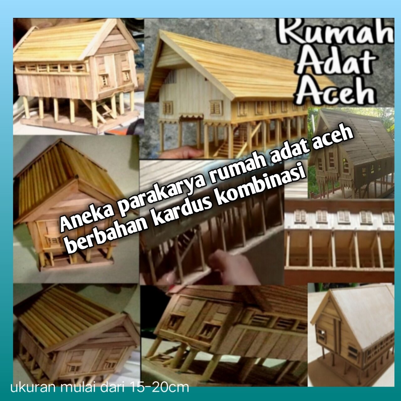 Miniatur Rumah Adat Aceh Lazada Indonesia