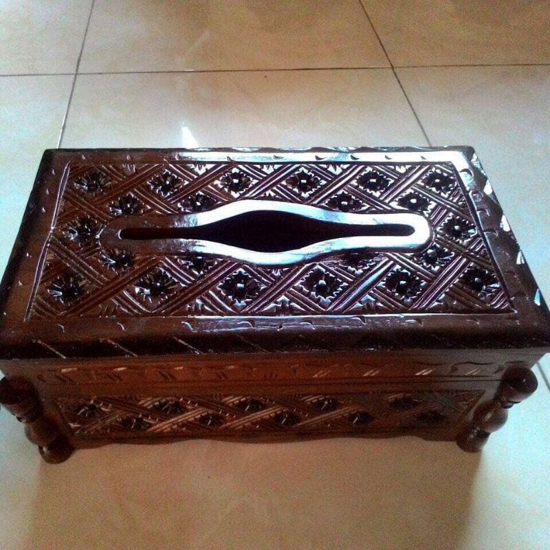 Kotak Tisu Kayu Jati Jepara