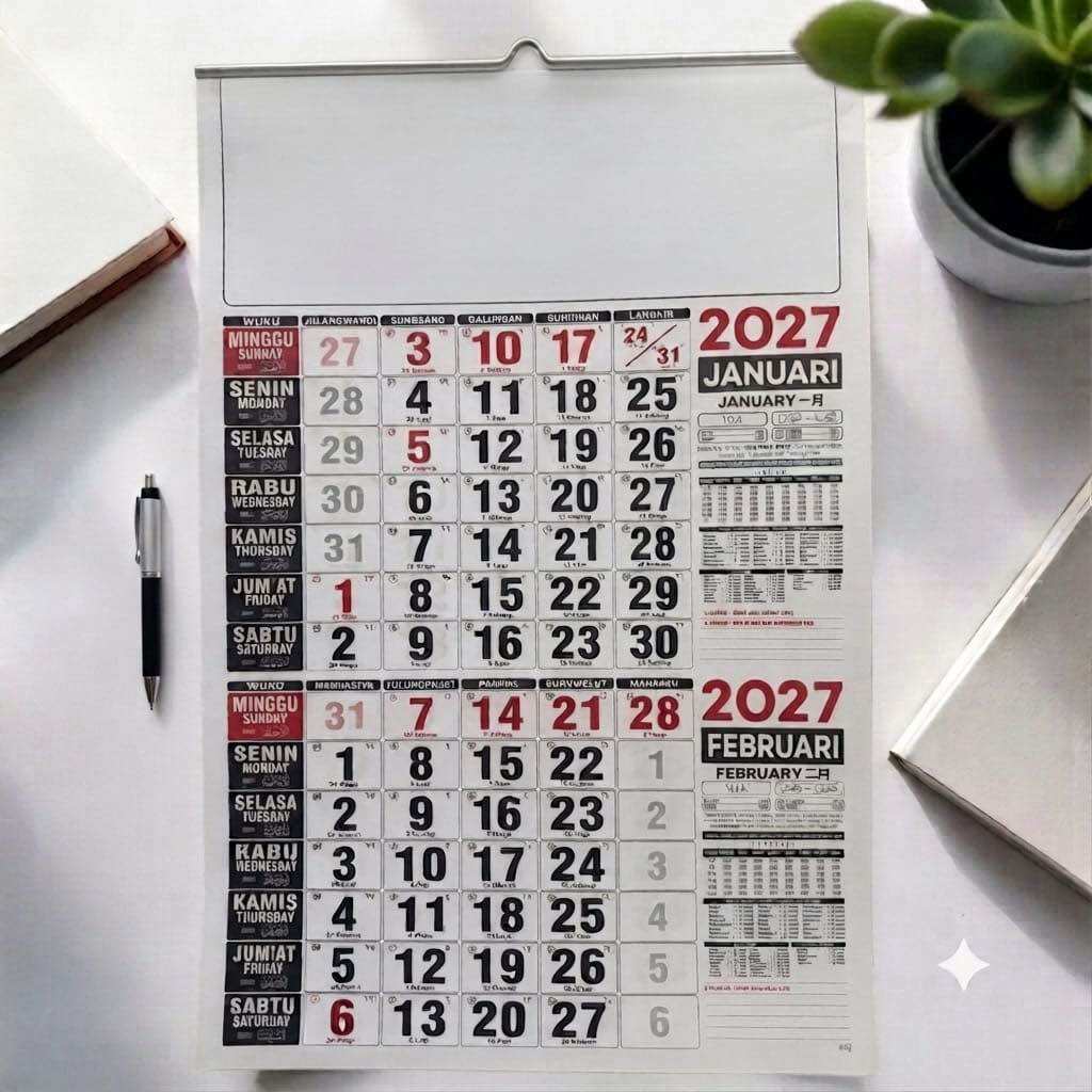 KALENDER DWIWULAN 2027
