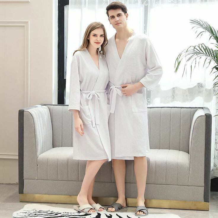 SET Couple Handuk Mandi Kimono Dewasa Pria-wanita Basic / Jubah Couple Handuk Mandi Kimono Jumbo Dewas…