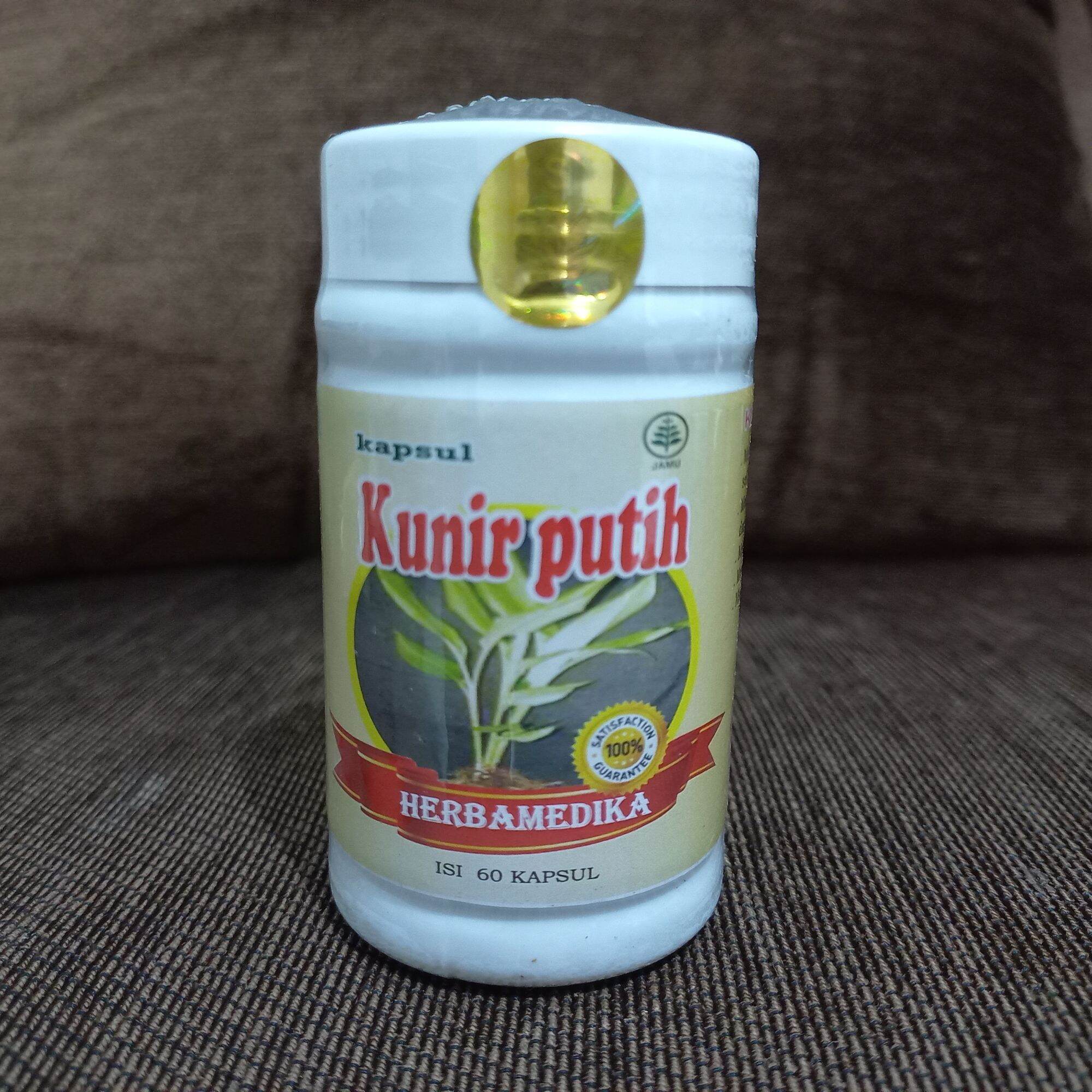 Kunir Putih Herbamedika 120 Kapsul Obat Herbal Penghambat Pertumbuhan Sel Kanker Dan Pereda 5604