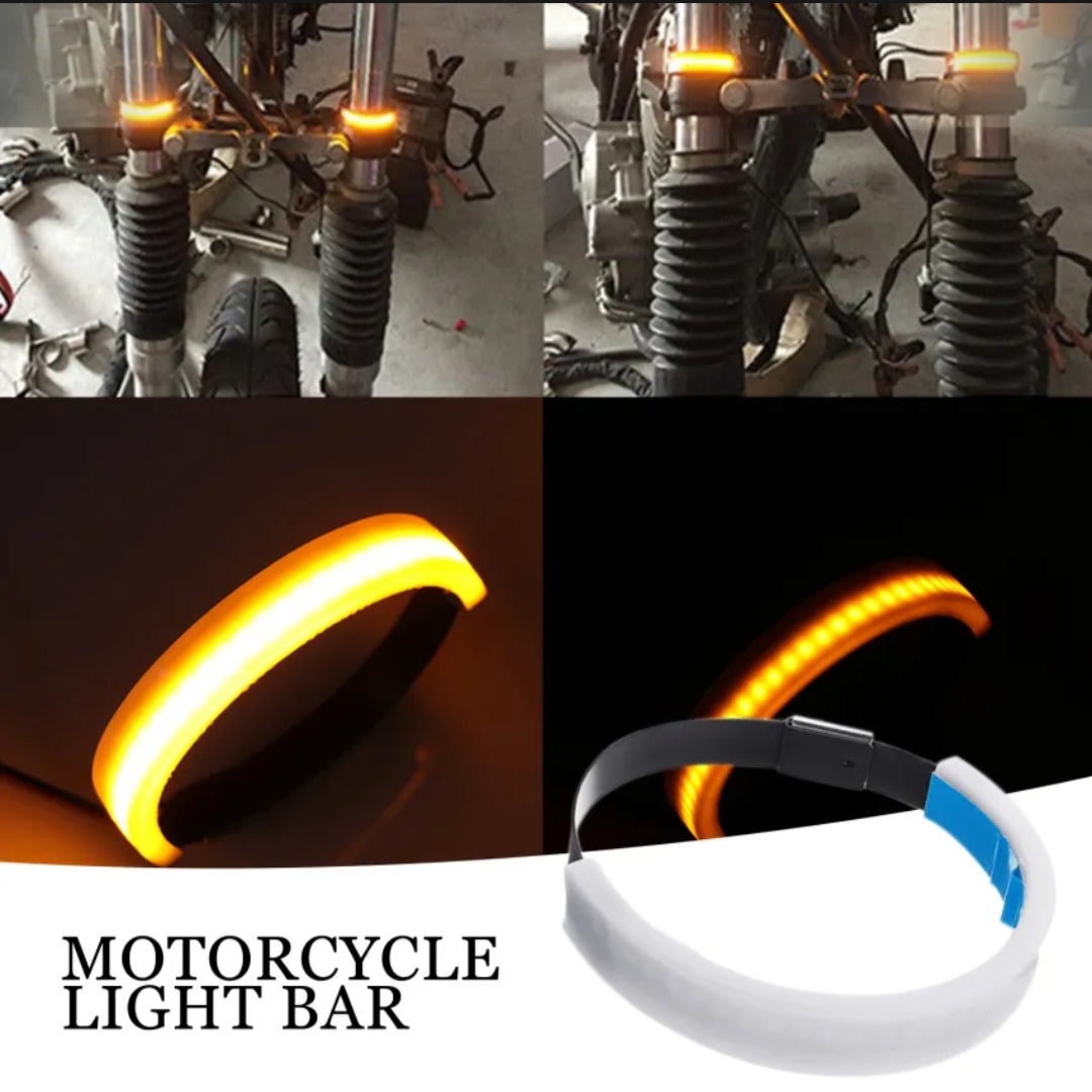 Lampu Sen Depan Motor Fleksibel / Lampu Sen Led Depan Strip Flexible ...