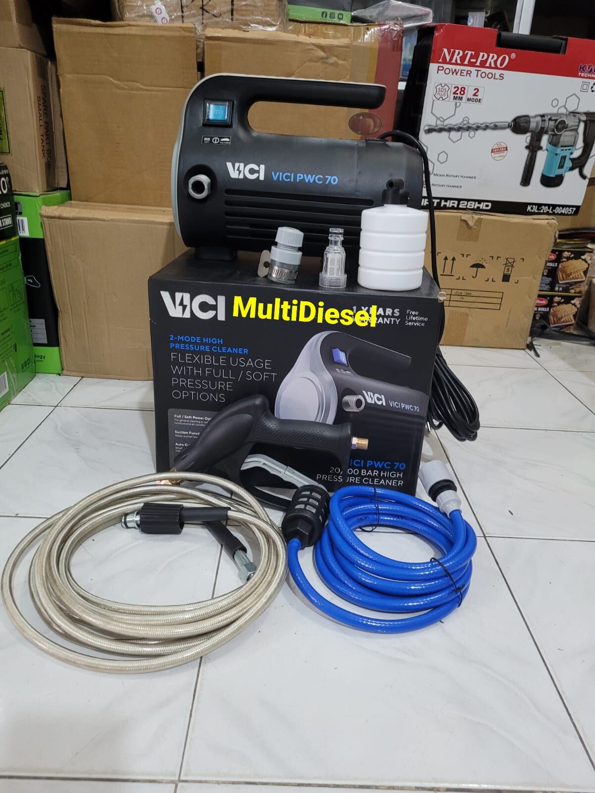 Steam Jet Cleaner Listrik VICI PWC 70Mesin Steam Cuci Listrik Motor