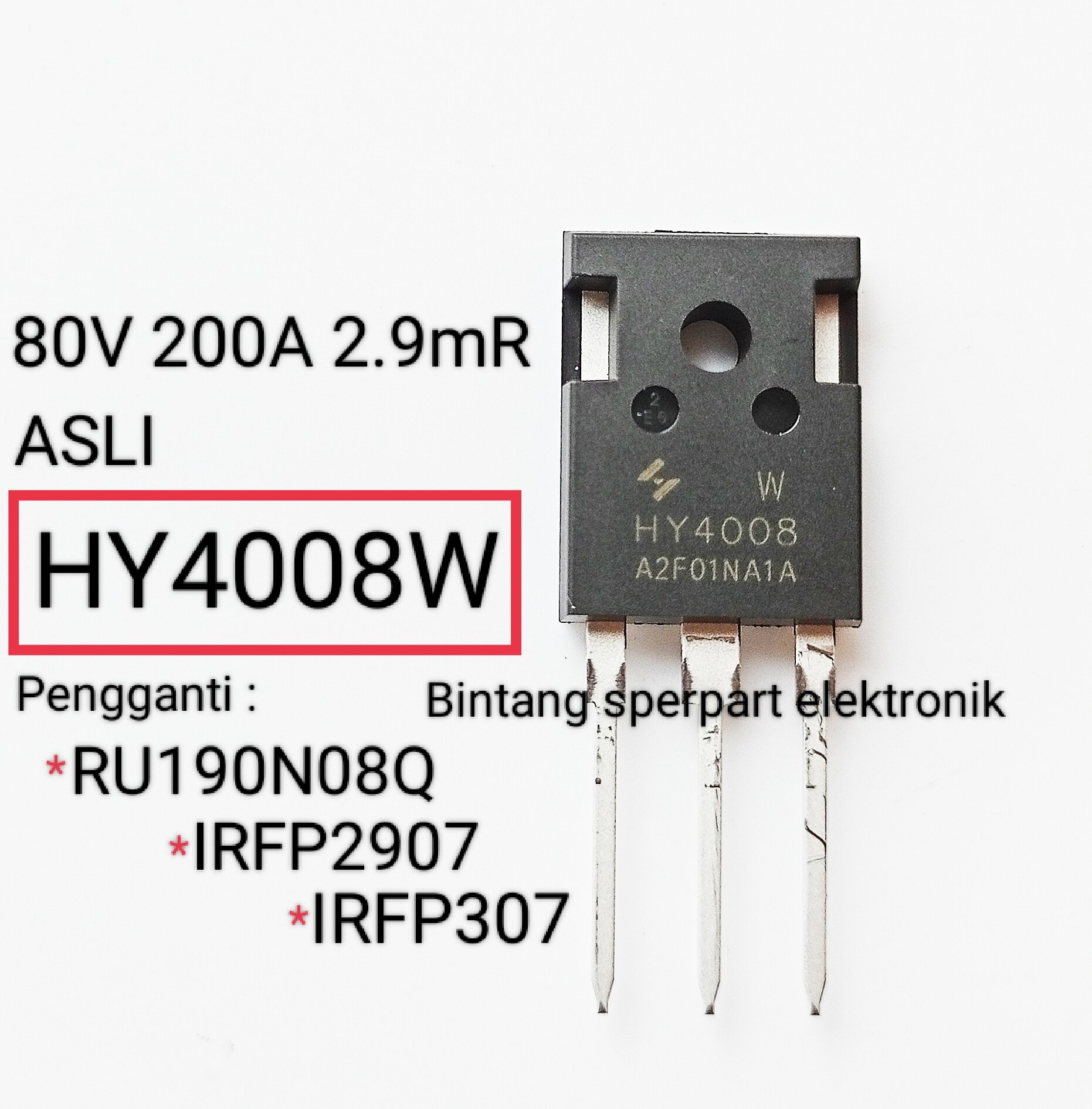 HY4008W ASLI MOSFET HY4008 ORIGINAL TRANSISTOR HY4008 MOSFET N-Channel ...
