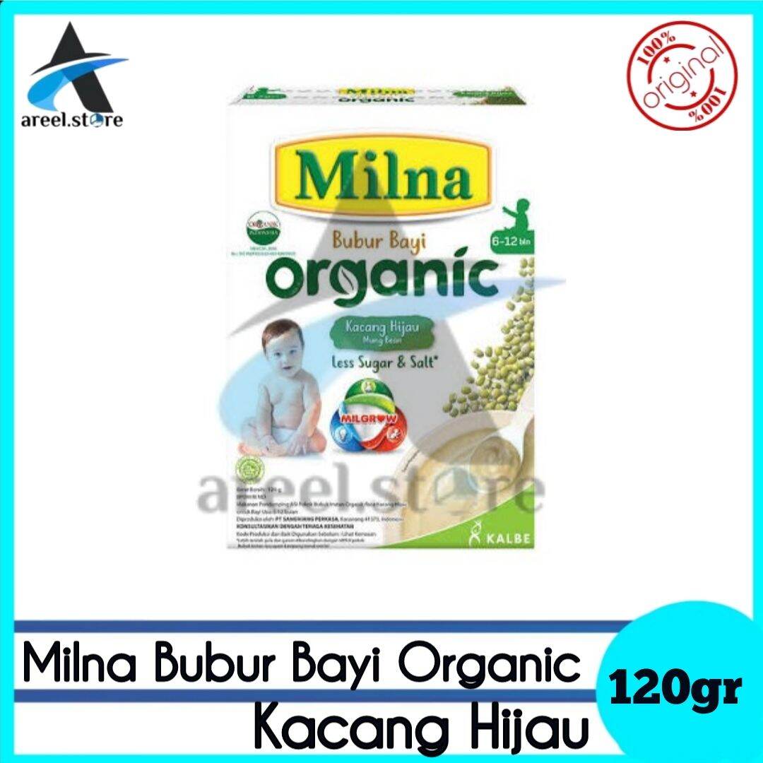 MILNA Bubur Organik 6bulan 120gr / bubur bayi organic rasa beras merah
