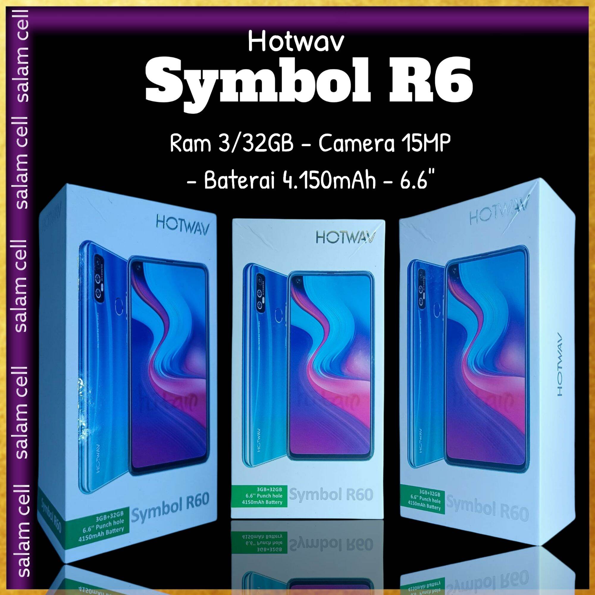 HOTWAV Symbol R60 Punch Hole Full Display / 3GB/32GB / Face ID Android Murah Bergaransi Harga 1,299,000 rupiah*Gratis Ongkir