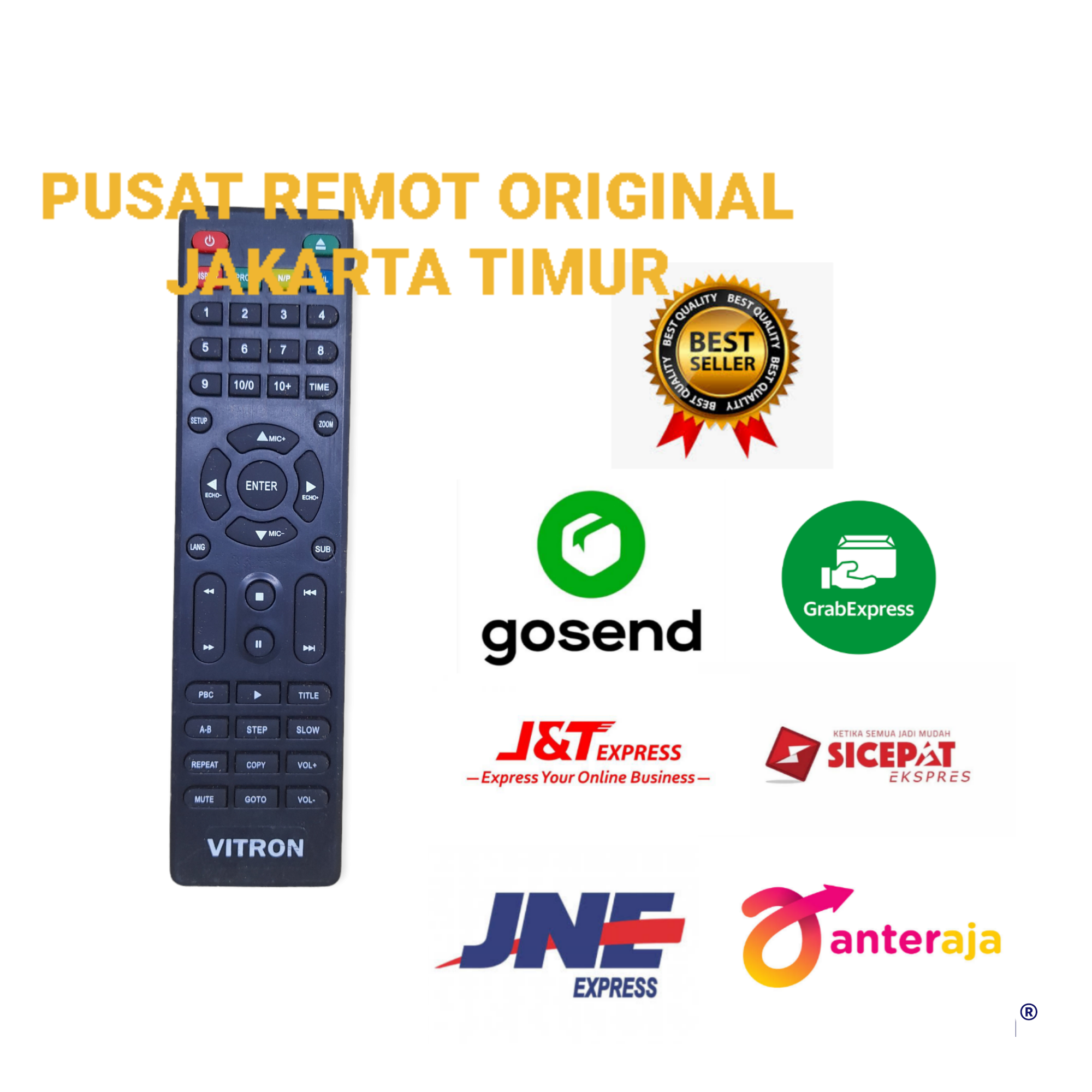 REMOTE REMOT DVD PLAYER VITRON ORIGINAL Lazada Indonesia