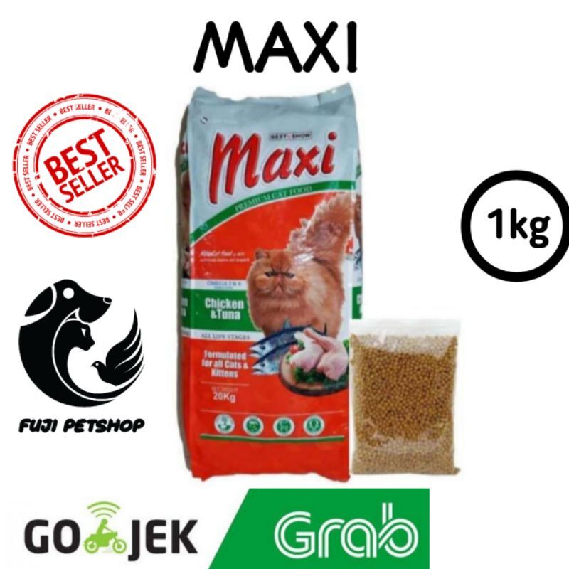 Maxi Premium Cat Food Makanan Kucing Repack 1 Kg Dan 500 Gr Lazada