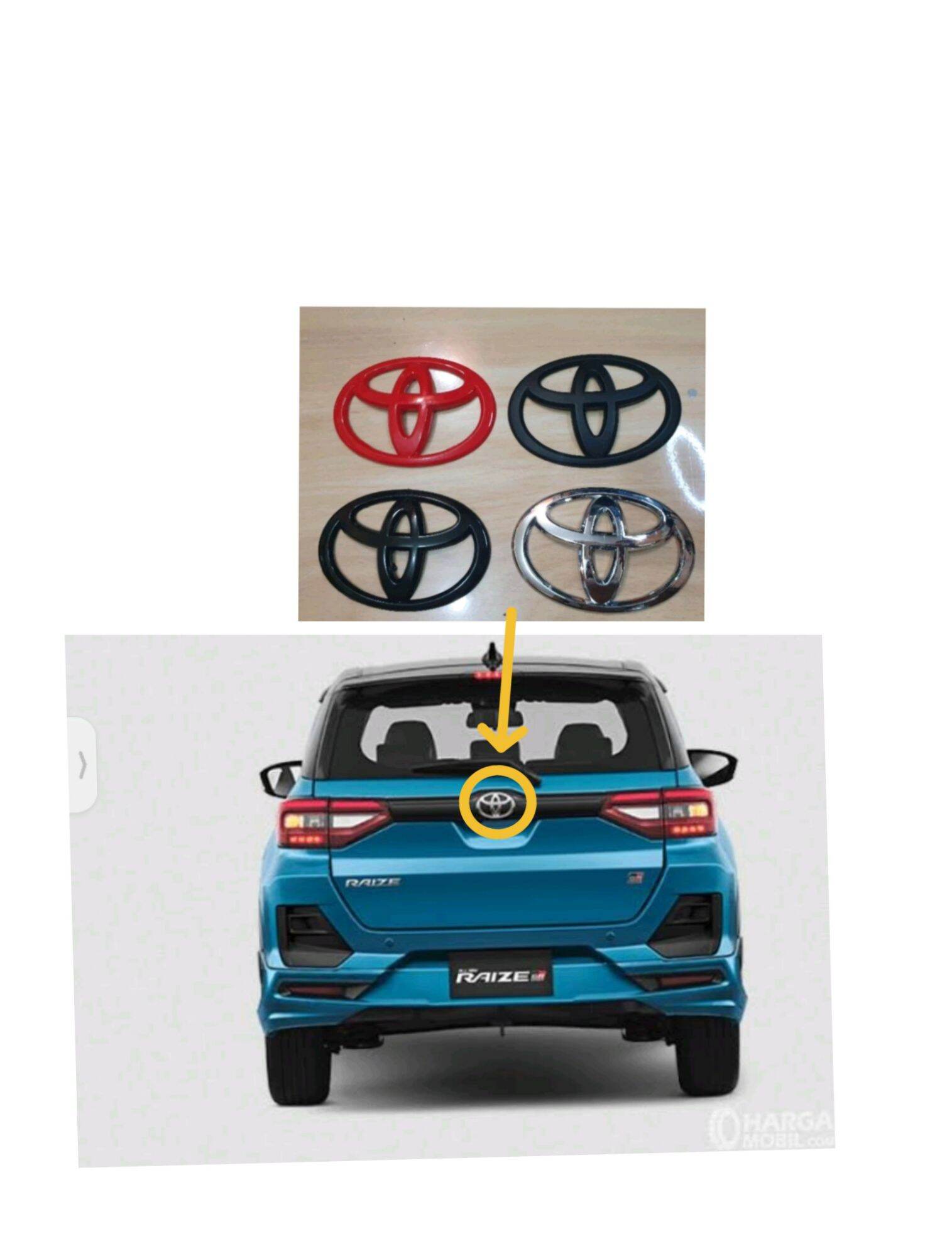 emblem logo lambang toyota rush 2018up raize agya calya part ori Giá 50,000 Đồng*Miễn phí vận chuyển