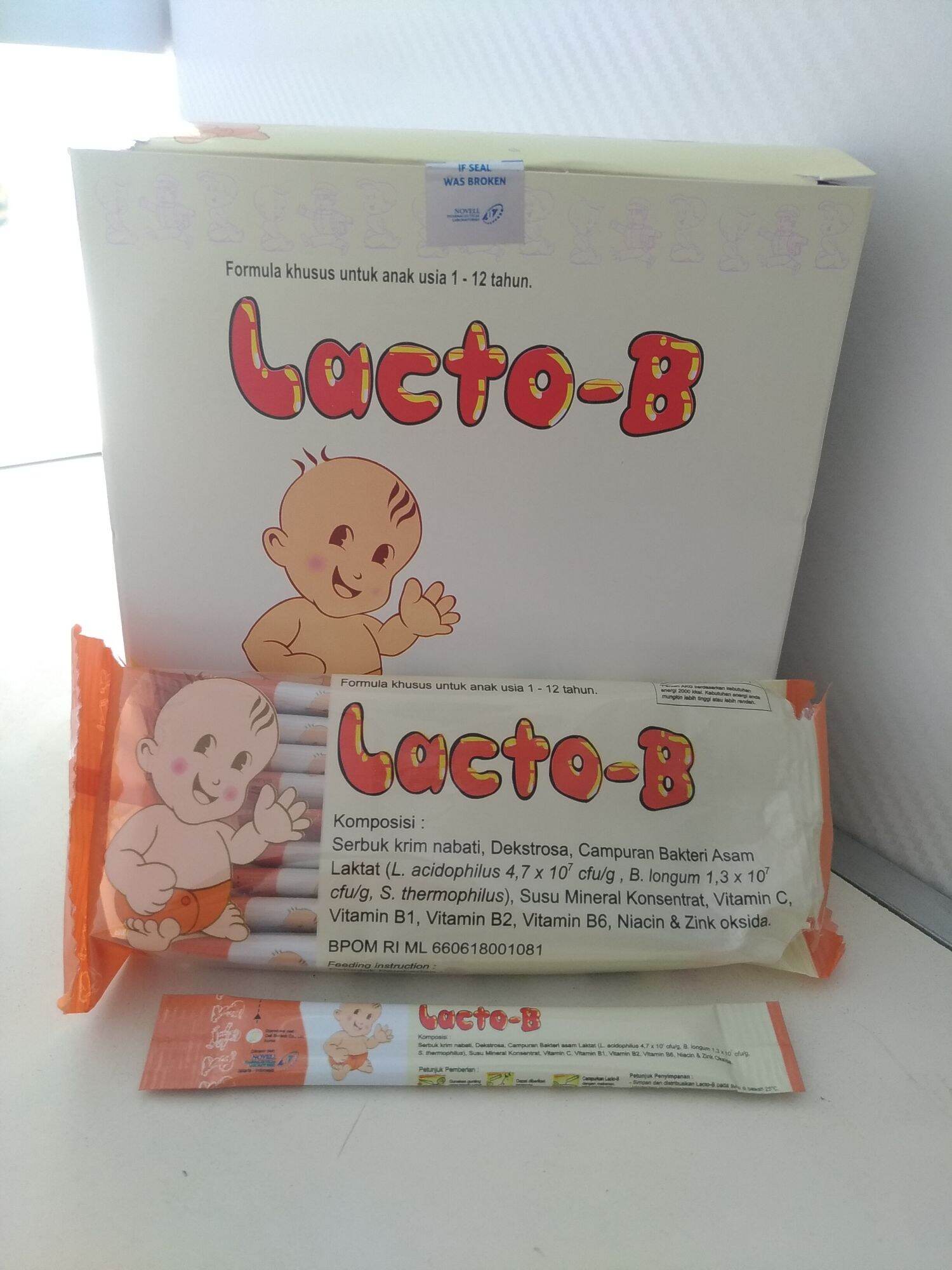lactoB lactoB lacto B sachet / granul probiotik anak dewasa per 1 pcs