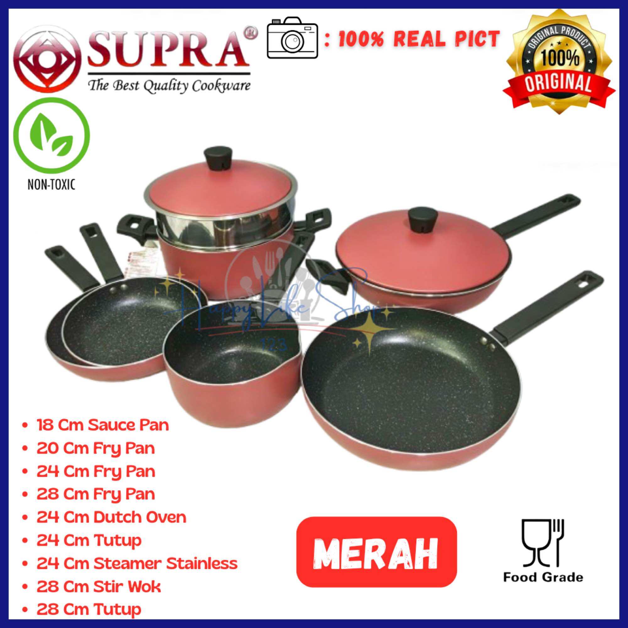 Panci SUPRA 9pcs Retro Collection / Panci SUPRA Renatta Moeloek