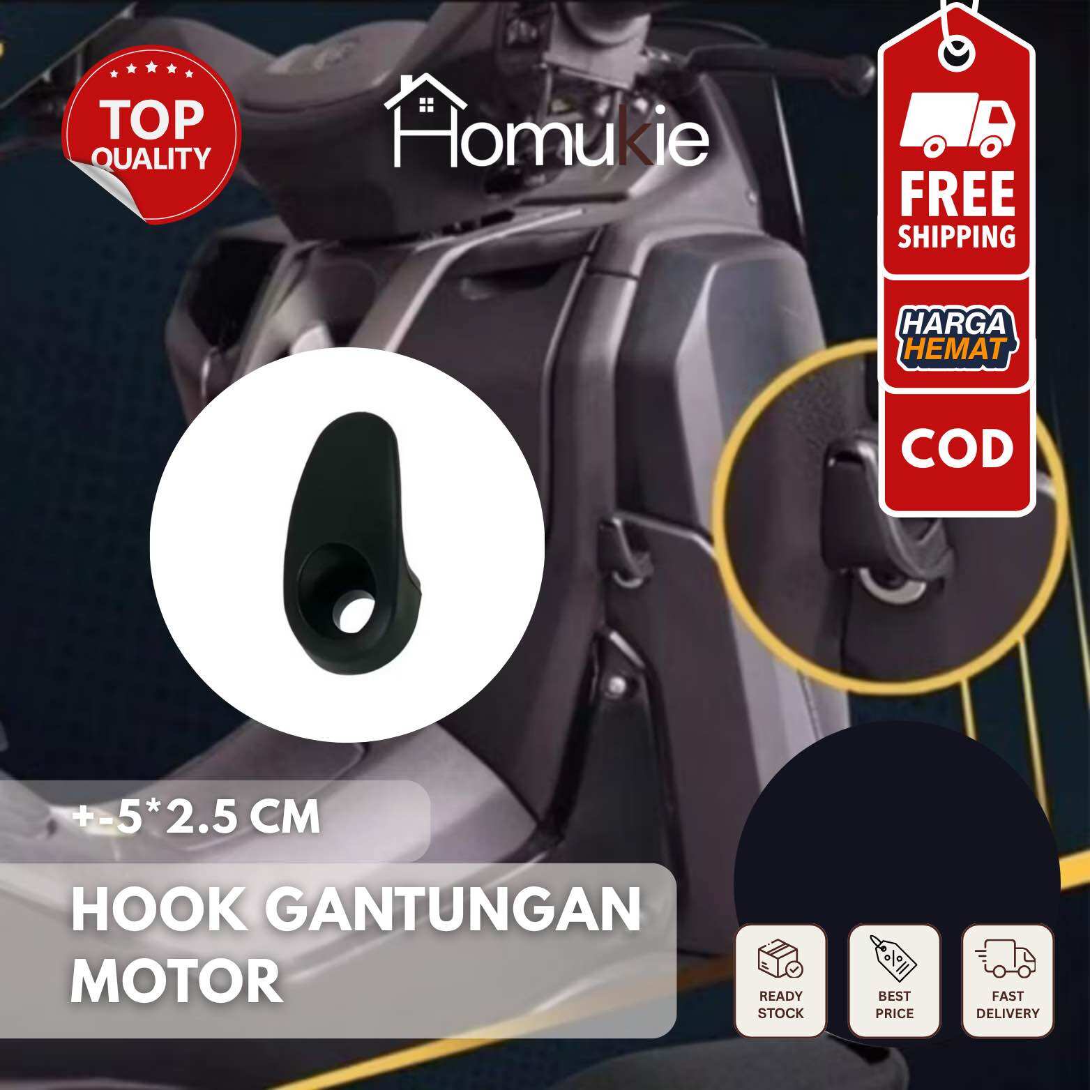 Homukie - Honda / Yamaha Motorcycle Hook Hanger Harga  1,000 Ringgit*Penghantaran Percuma