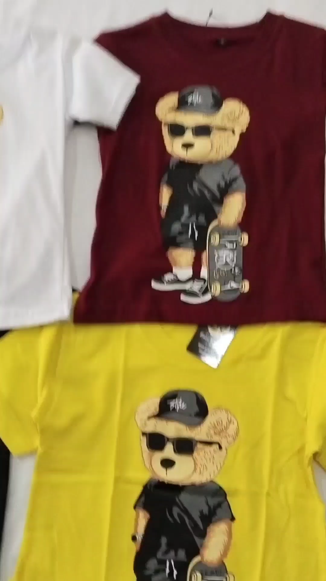 Baju Kaos Anak Bears/Kaos Anak Unisex Gambar Beruang Usia 1-10 Tahun