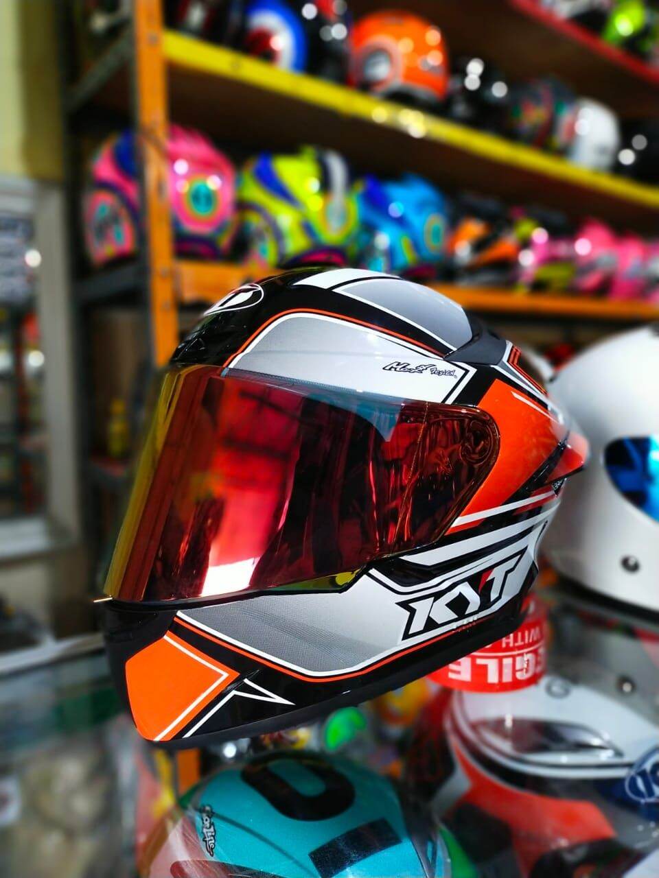 visor iridium red kyt tt course