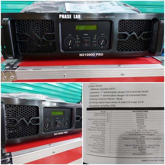 Power Amplifier Phase Lab NX 10000 Pro DiJamin ORIGINAL Lazada Indonesia