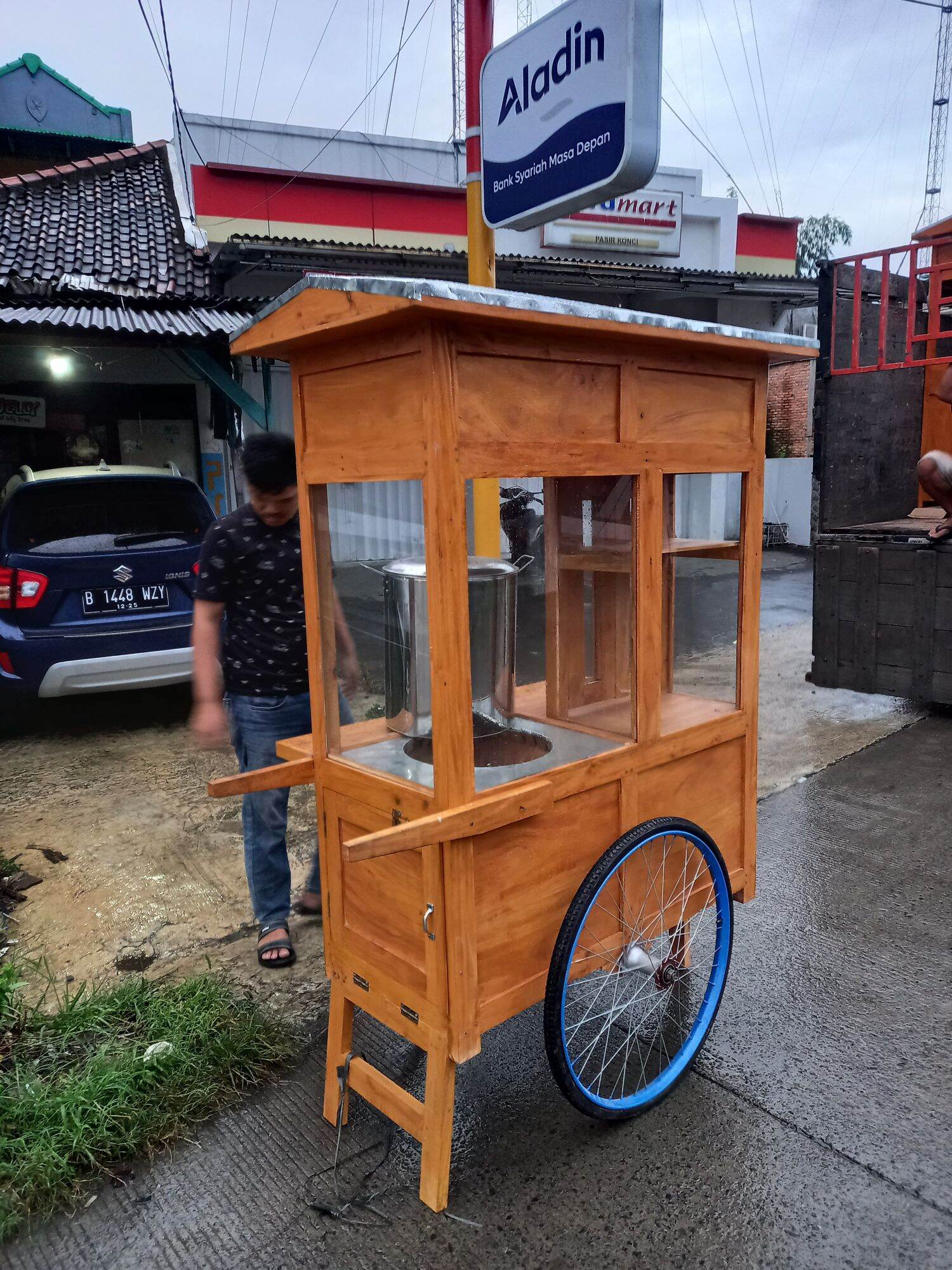 Gerobak Bakso Dorong Bahan Mahoni Lazada Indonesia