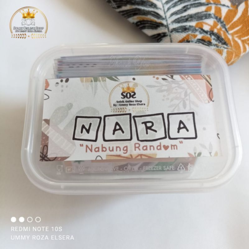NARA + FREE BOX | Nabung Random Amplop Mini Laminating