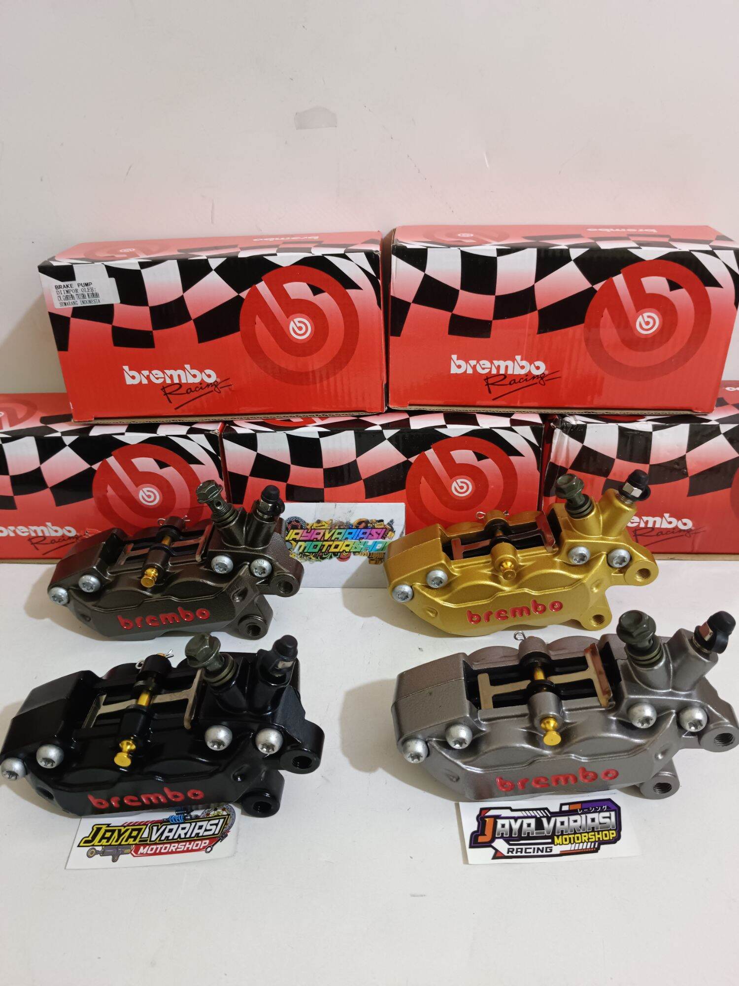 New Caliper Br3Mb0 Bigpot 4Piston 4P Babet Axial Right Universal (Caliper Only) Harga 185,000 rupiah*Gratis Ongkir