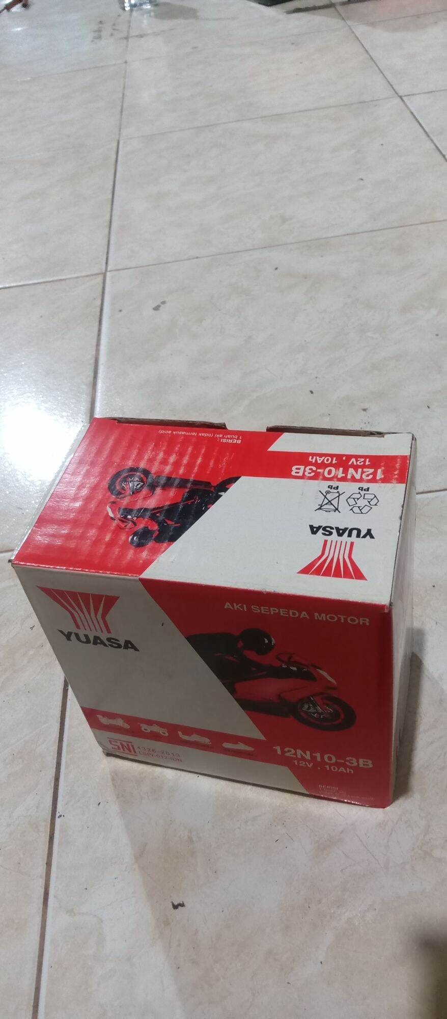 aki viar, aki tossa, vespa old, binter original yuasa SNI | Lazada