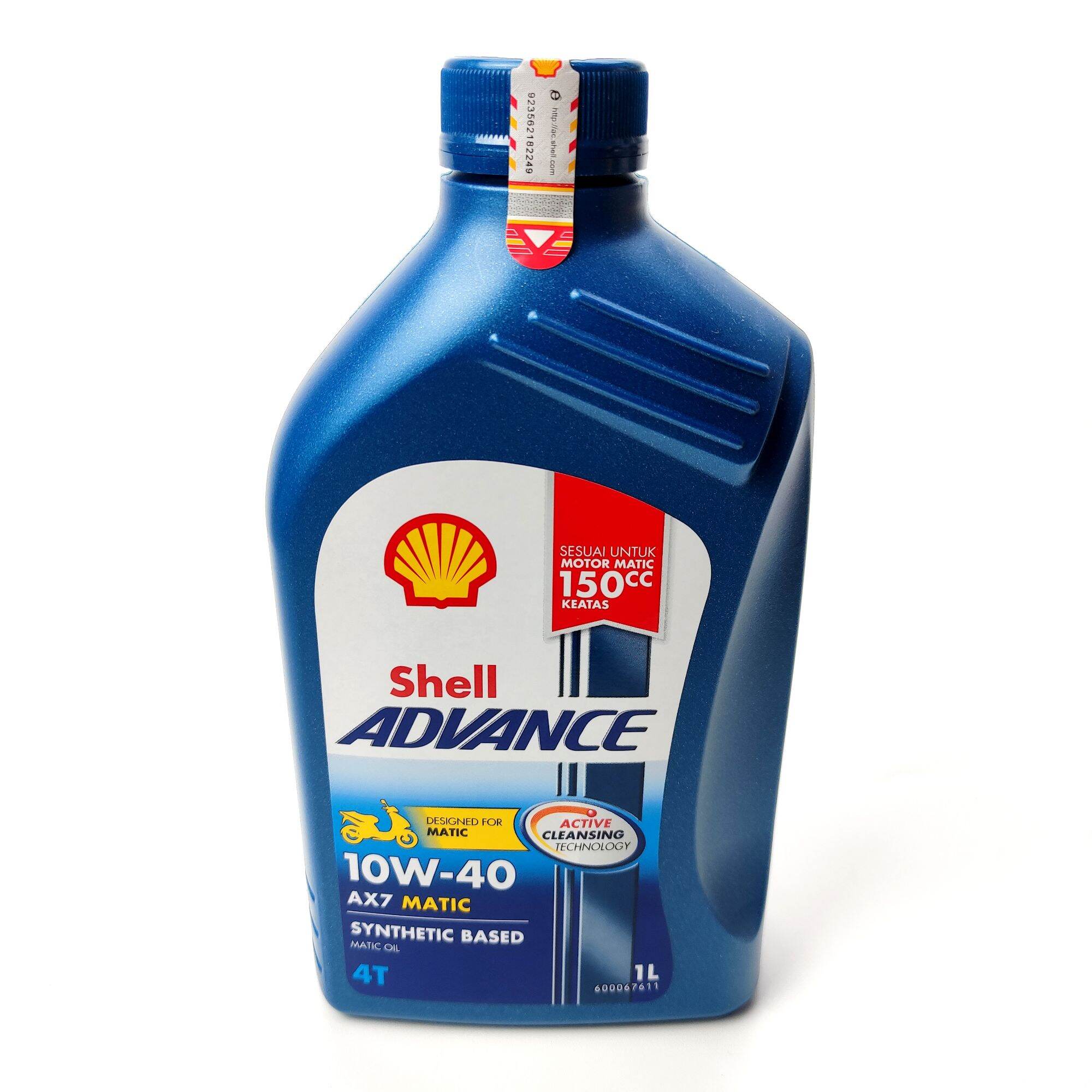 OLI MESIN SHELL ADVANCE 10W 40 MATIC 1L LITER ORIGINAL SHELL Lazada