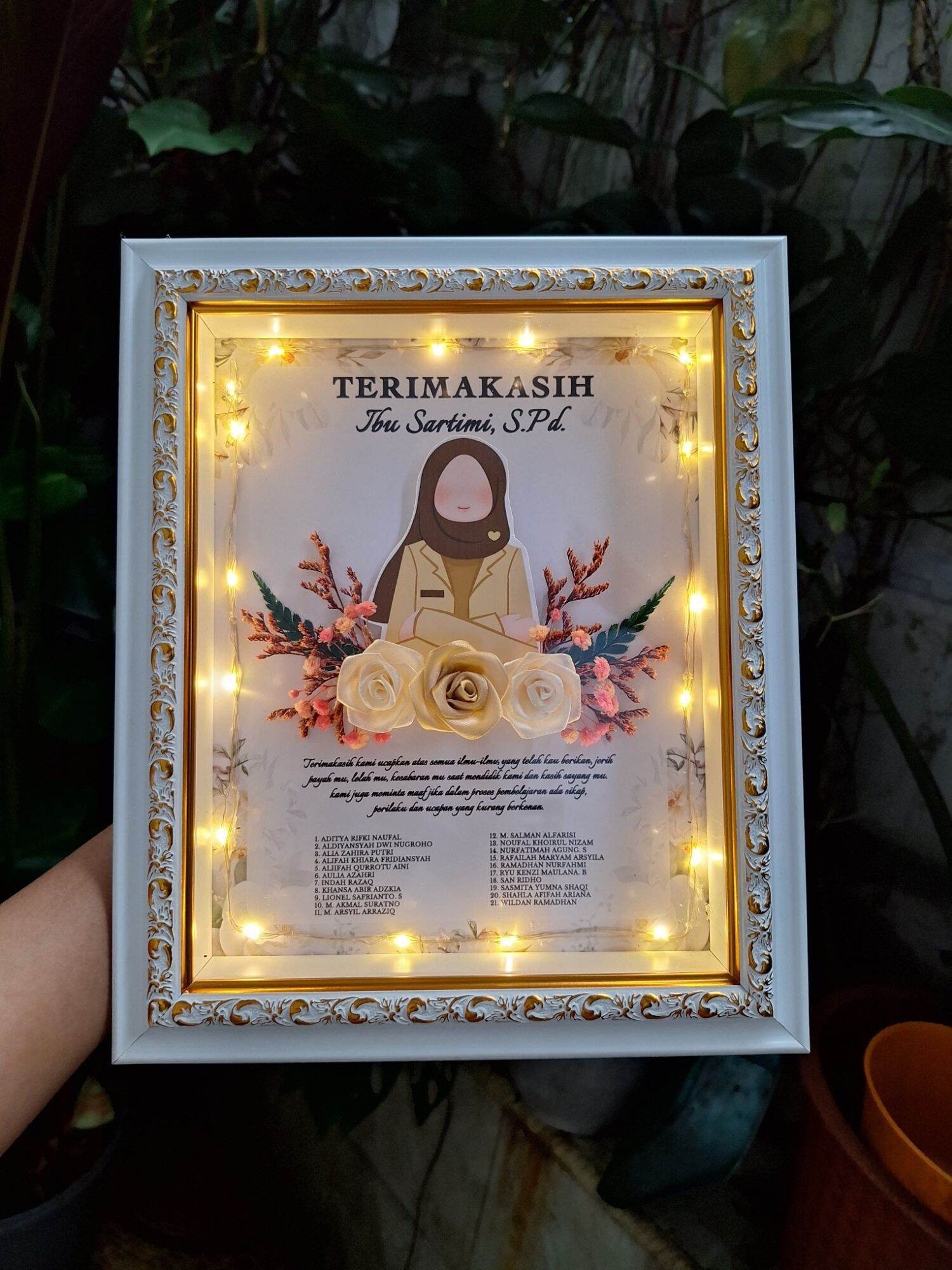 FLOWERS FRAME 3D | BINGKAI 3D Bunga satin | RUSTIC FRAME 3D | HADIAH PERNIKAHAN WISUDA PERPISAHAN ANNIVERSARY DLL