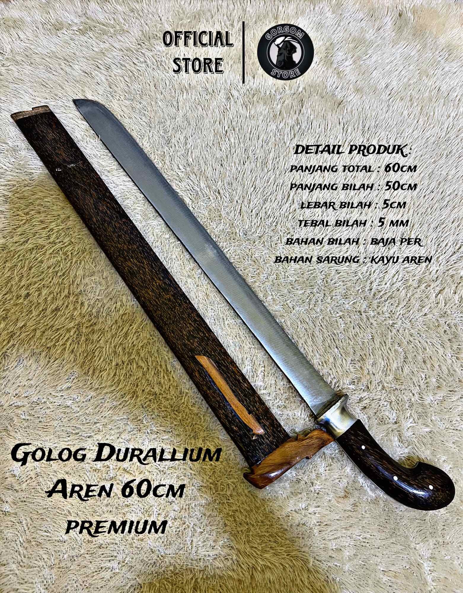GOLOK PANJANG BAJA PER 60CM FULLTANK DURALIUM - Merek GORGOM STORE Harga 127,500 rupiah*Gratis Ongkir