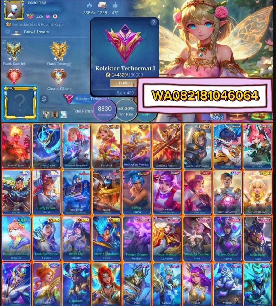 mobile legend akun mobile legend ml akun Sultan Lazada Indonesia