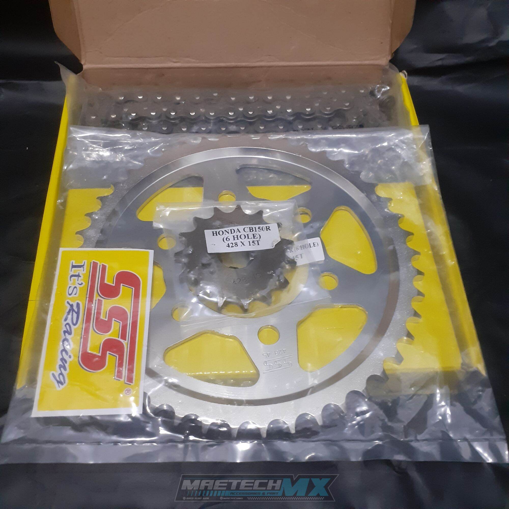 Gear Set Sss Honda Cbr 150r Cb150r 6 Lubang Baut Lazada Indonesia