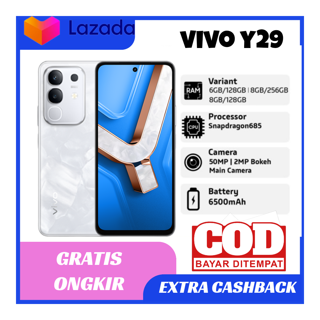 Hp Vivo Y29 ( NFC ) RAM 8GB+256GB batrai 6500 mah ,cam 50mp ,imei terdaftar ( etalase penganti A77s) Harga  2,355,000 Ringgit*Penghantaran Percuma