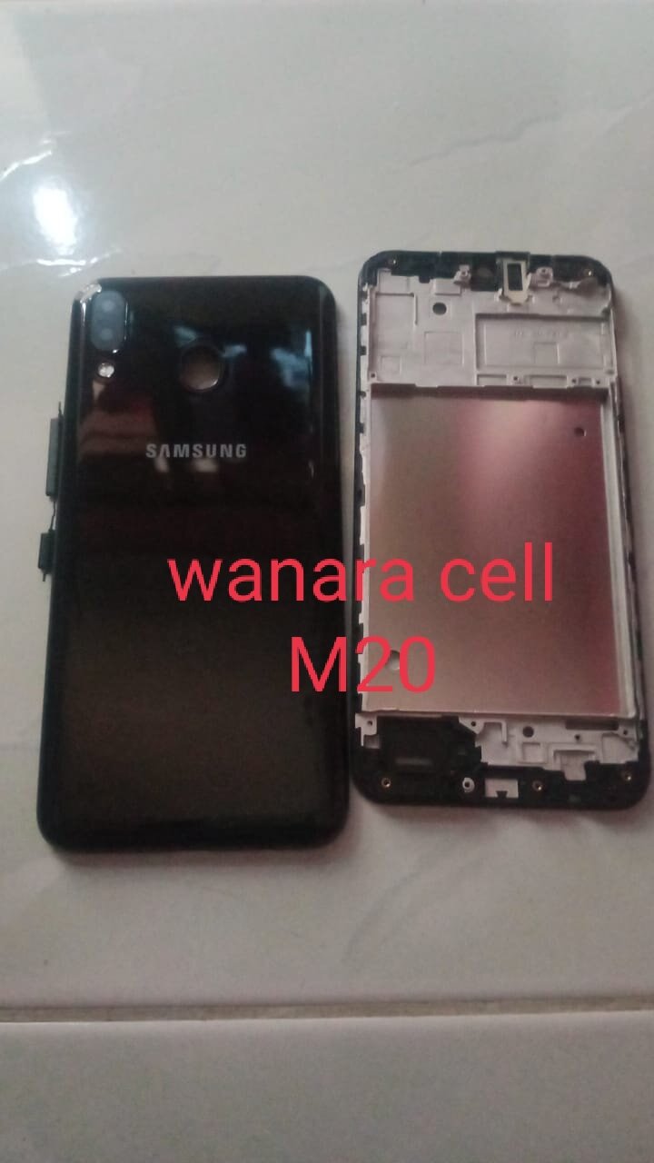 Kesing Housing Fullset Backdoor Dan Frame Tulang Tengah Samsung M20