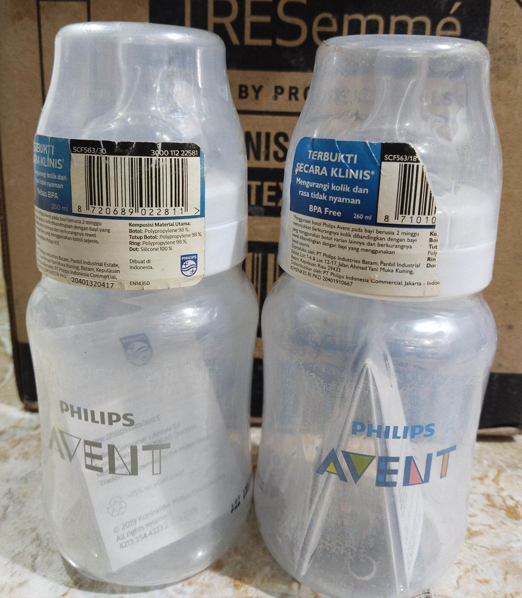 PHILIPS AVENT CLASSIC PLUS BOTTLE 125 ML BOX/ NO BOX