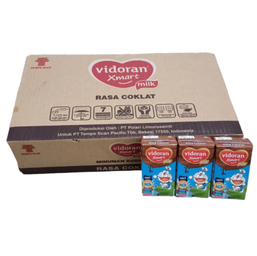 Vidoran Xmart Milk 110ml - Rasa Coklat (1 dus/40 pcs)