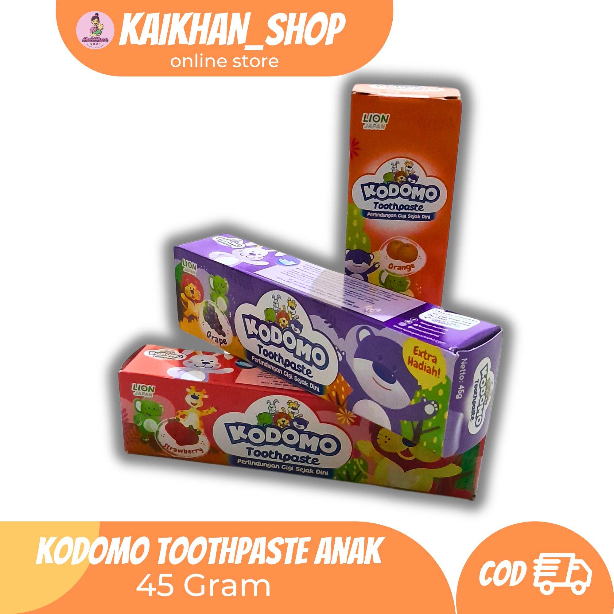 Kodomo Toothpaste TUBE Odol Anak [ 45GR ]