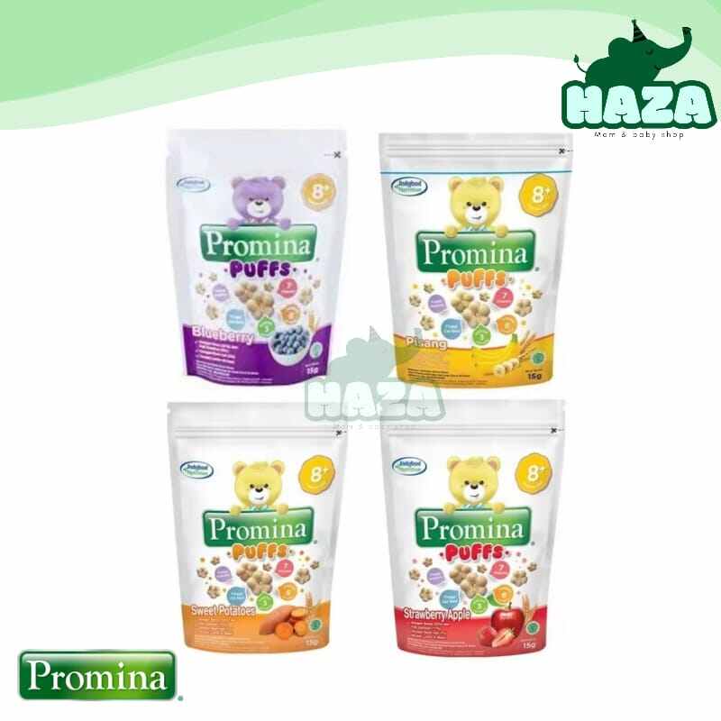 PROMINA PUFF 15gram 8+ Pisang / Strawberry / Blueberry