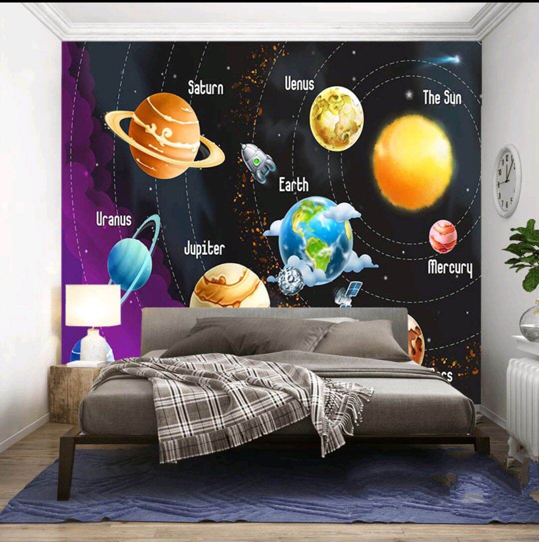 PROMO WALLPAPER TATA SURYA 3D - WALLPAPER TERMURAH TATA SURYA 3D