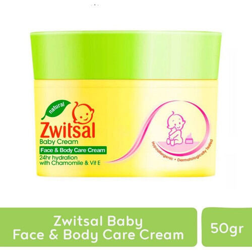 Zwitsal Baby Cream Face & Body Care Cream With Chamomile & Vit E 50gr