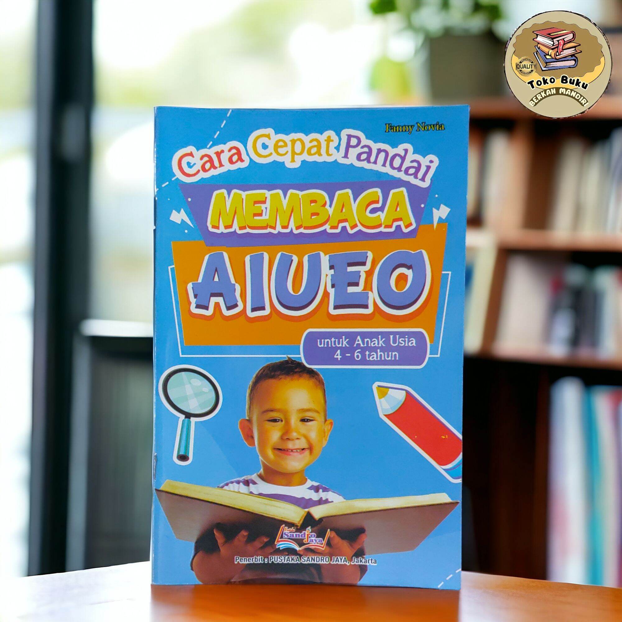 Buku Cara Cepat Pandai Membaca AIUEO Full Color 32 Halaman (15×25 cm