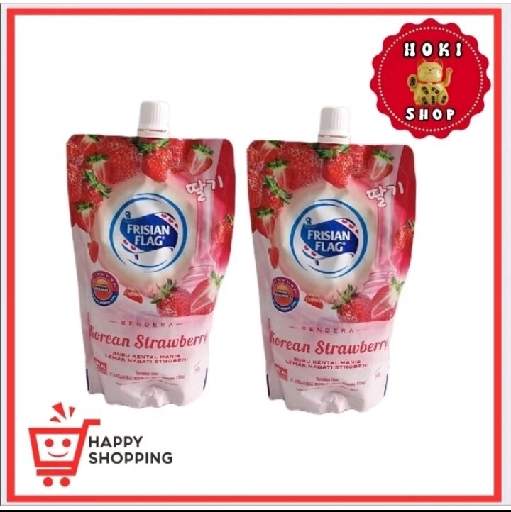 Susu Frisian Flag Korean Strawberry Pouch 260gr / Frisian Flag ...