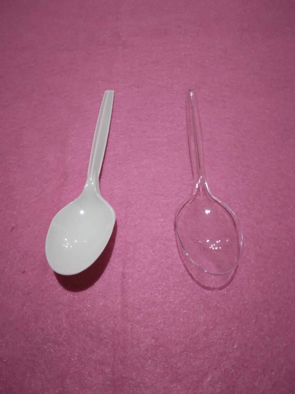 Sendok Makan Plastik Bening Putih Susu Kcs 25pcs Lazada Indonesia