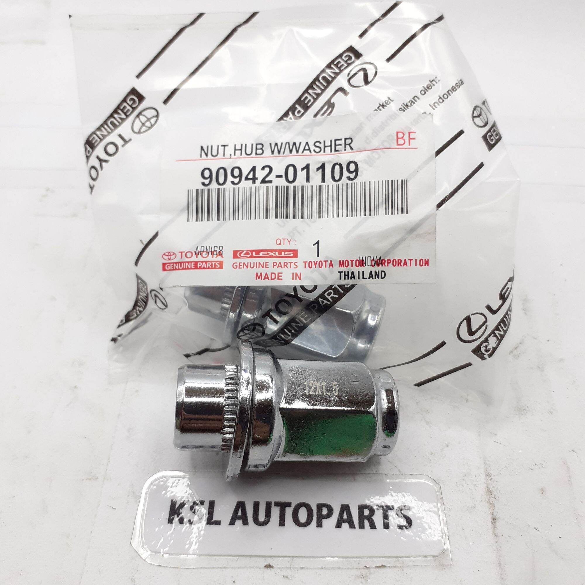 Nut Racing Mur Roda Racing Toyota Kijang Innova, Hilux 12x1.5 90942-01109 Harga 13,000 rupiah*Gratis Ongkir