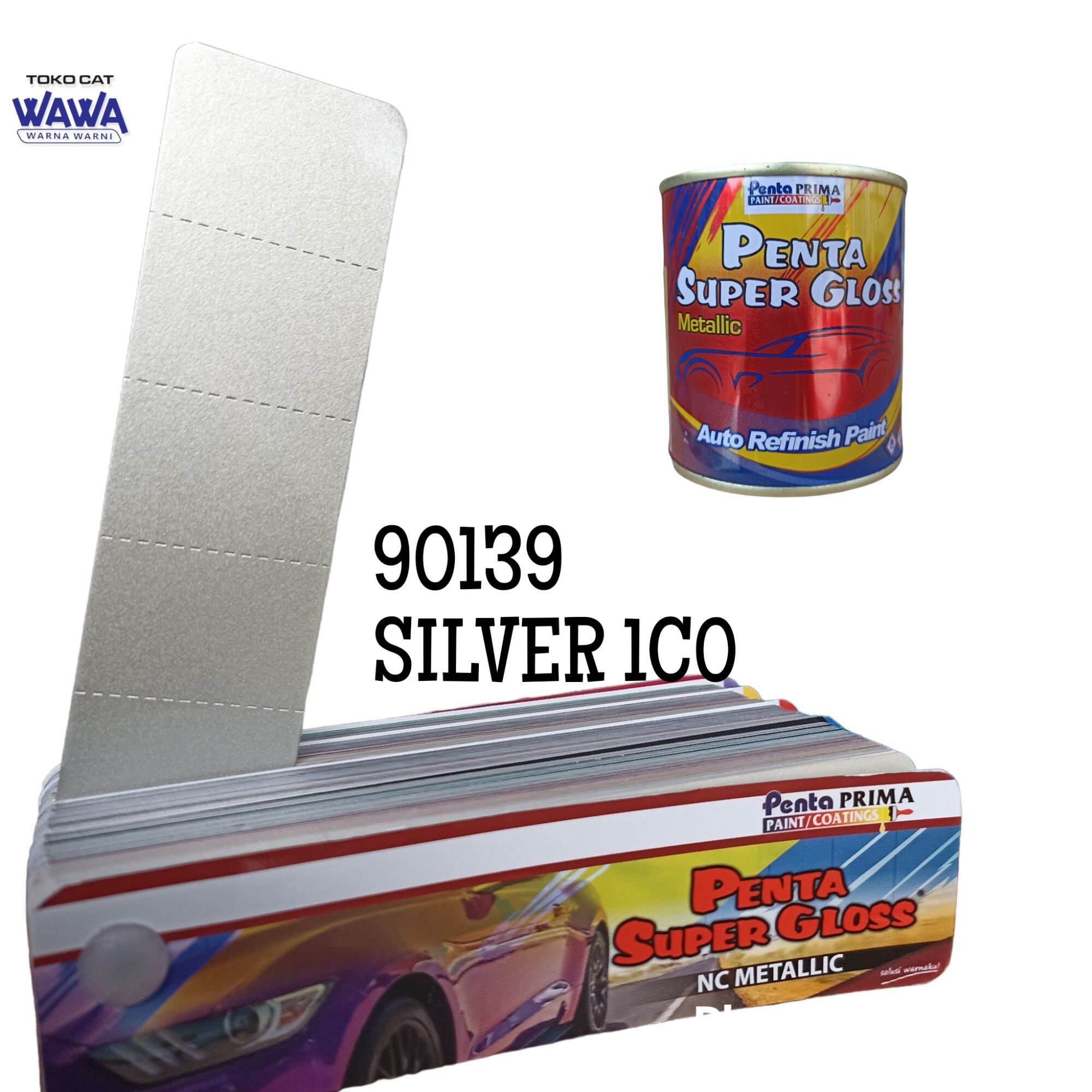 cat duco penta super gloss Silver 1C0 90139 silver metallic Toyota innova 1kg Harga 15,000 rupiah*Gratis Ongkir