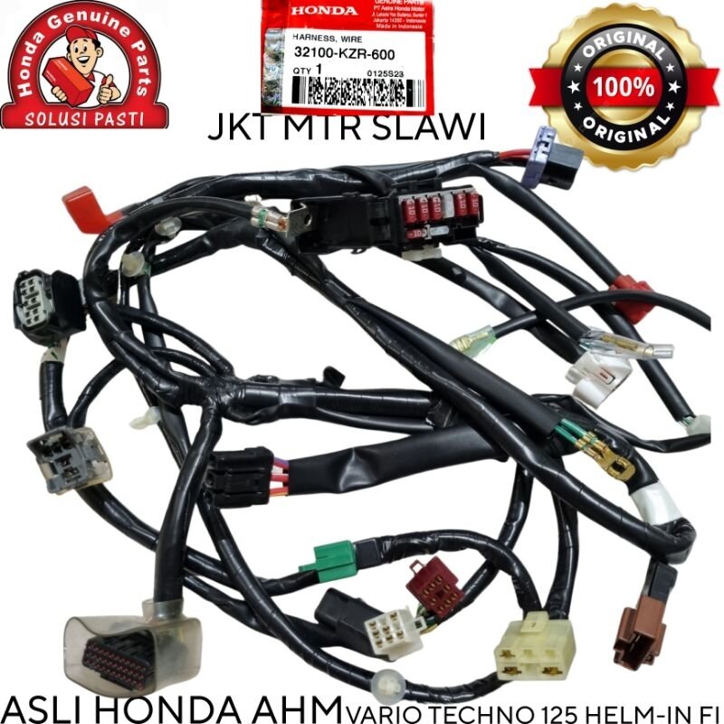 32100-KZR-600 Harness wire kabel body, kabel baterai, kabel sekring vario 125 non led 2012-2014, non iss vario 125 lama pertama ori honda Harga 1,165,000 rupiah*Gratis Ongkir