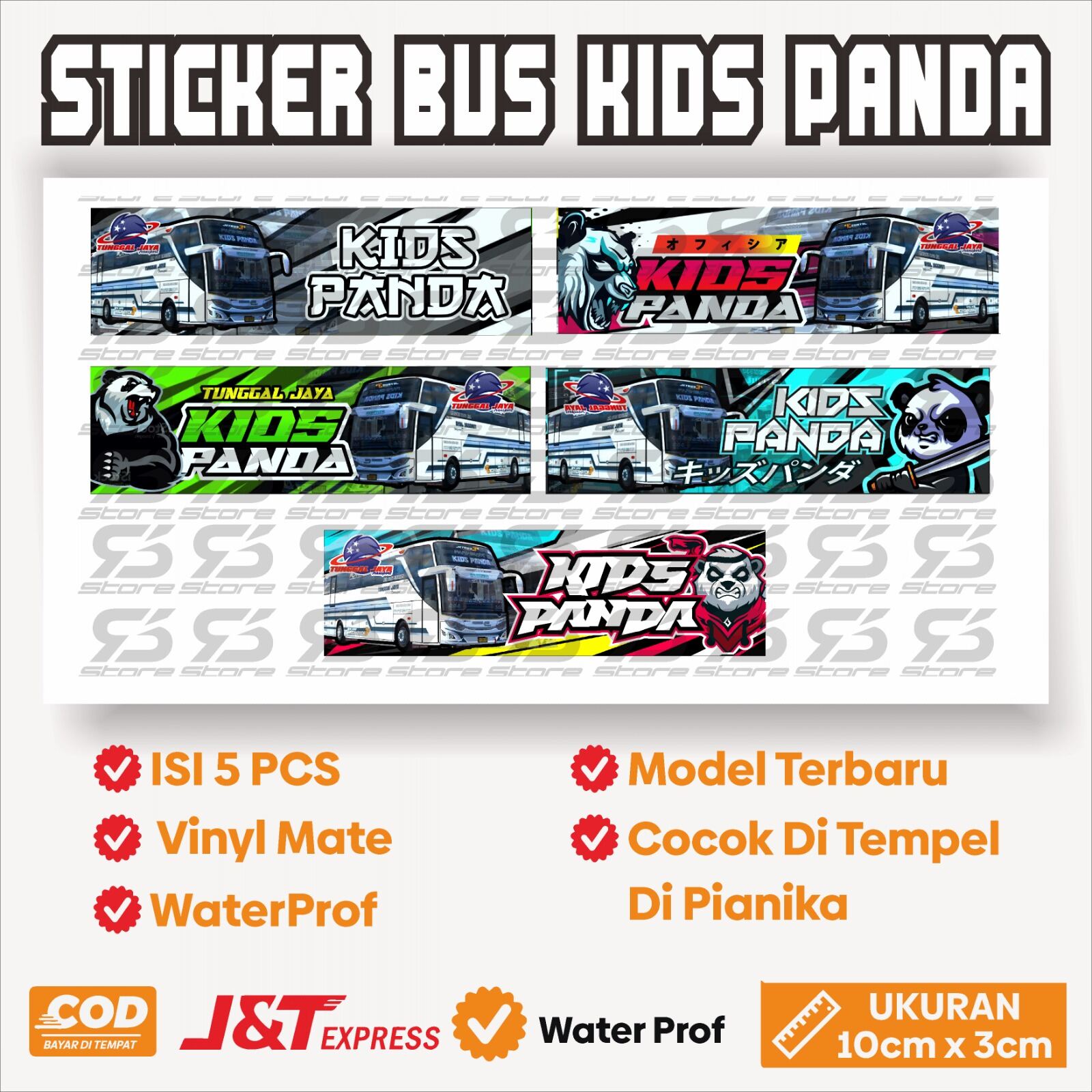 Sticker Bus Kids Panda Hologram | Lazada Indonesia