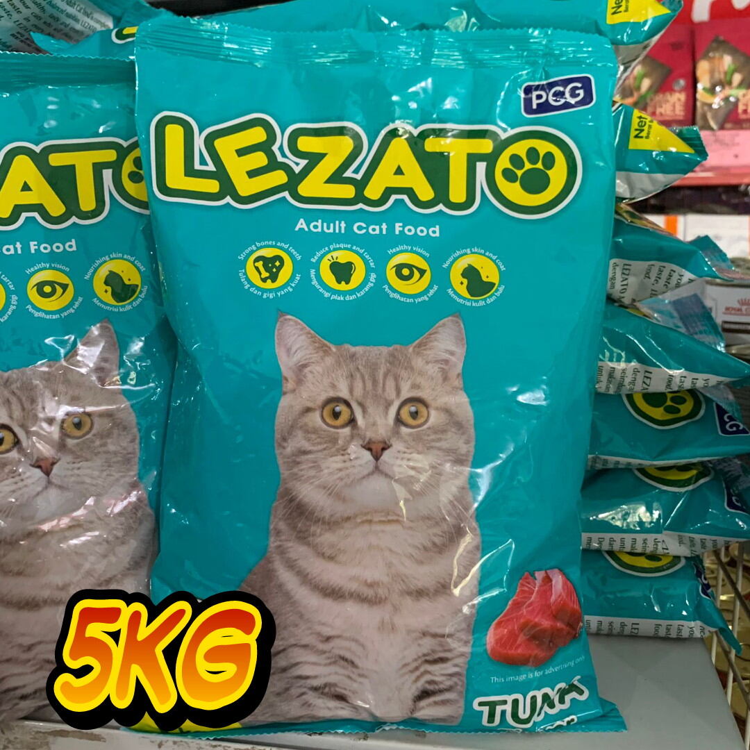 5 kg Makanan Kucing Lezato Cat Tuna Repack 5kg - Cat food Lezato Tuna Flavour Dry food Harga  120,923 rupiah*Gratis Ongkir